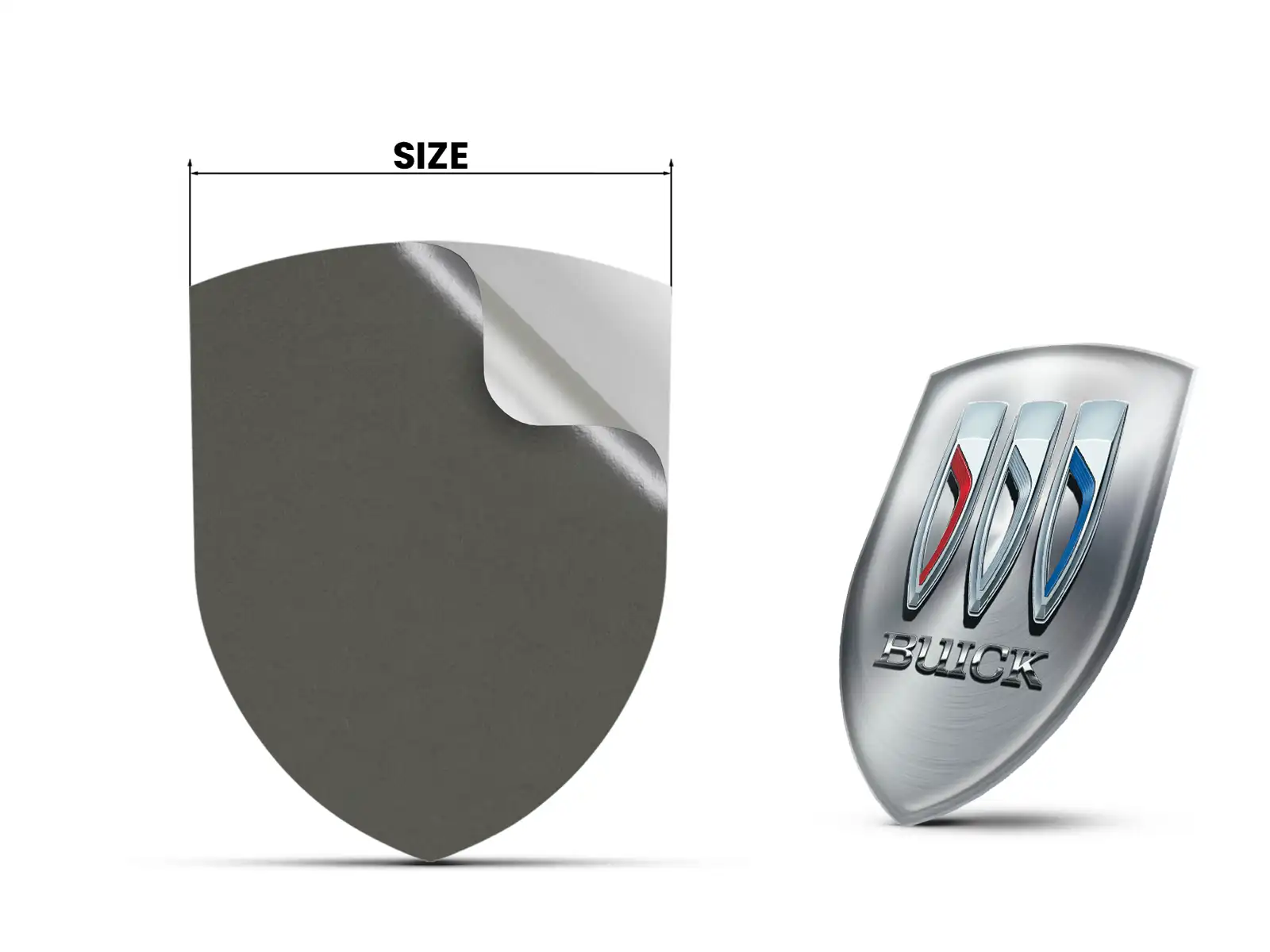 Buick Logosticker Hochwertig Minimal Design Personalisierbar